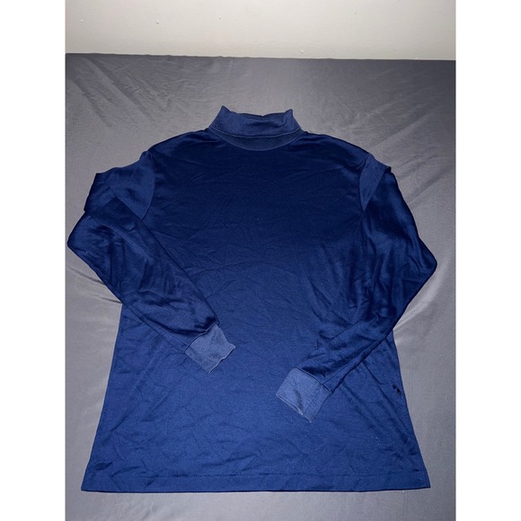 Bobbie Brooks Sweaters - Bobbie Brooks Turtleneck Top Women Large Blue Excellent Vintage Mock Neck L/S